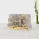 In Remembrance of Husband Birthday Custom Elk Card<br><div class="desc">In Remembrance of Your Husband on His Birthday greeting card. This custom elk greeting card can be personalised with your support, love and care for those who have lost a husband. This bull elk is surrounded by sagebrush and yellow vegetation in autumn. This wildlife image was taken in Wyoming. ©...</div>