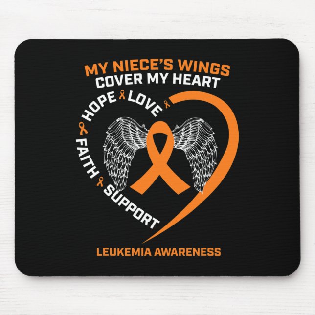 In Remembrance Of My Niece Loving Memory Leukaemia Mouse Mat (Front)