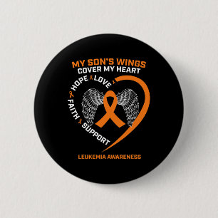 In Remembrance Of My Son Loving Memory Leukaemia A 6 Cm Round Badge