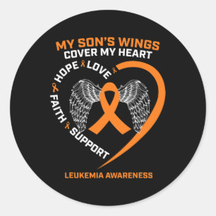 In Remembrance Of My Son Loving Memory Leukaemia A Classic Round Sticker