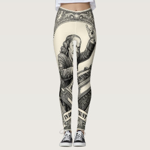 In Rock We Trust 100 Rocks Franklin Keyboardist Leggings