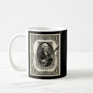 In Rock We Trust 1 Rock Washington Guitar Vintage Coffee Mug