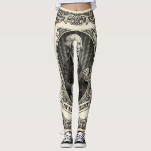 In Rock We Trust 1 Rock Washington Guitar Vintage Leggings