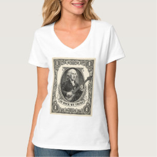 In Rock We Trust 1 Rock Washington Guitar Vintage T-Shirt