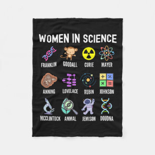 In Science - Feminist Stem Girls Empowerment Kids Fleece Blanket