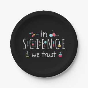 In Science we trust Paper Plate