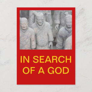 IN SEARCH OF A GOD POSTCARD