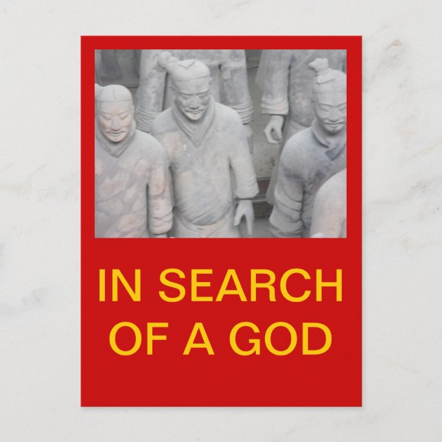 IN SEARCH OF A GOD POSTCARD (Front)