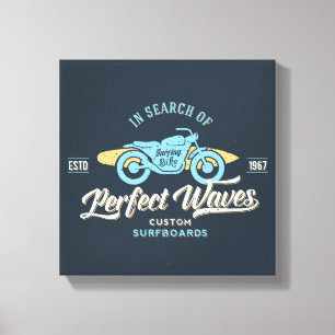 In Search Of Perfect Waves Poster Canvas Print