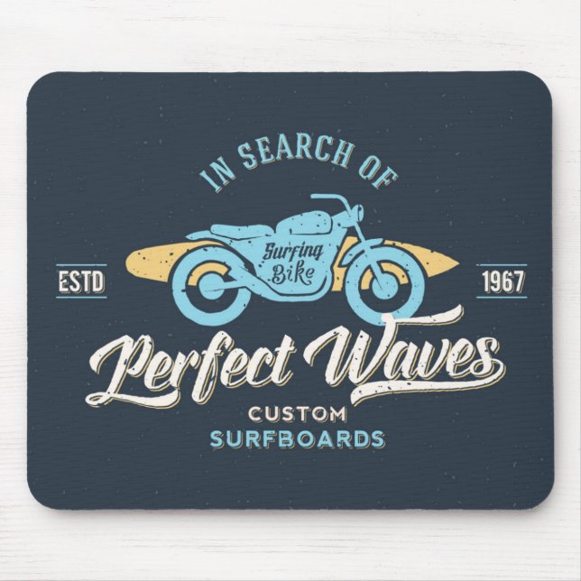 In Search Of Perfect Waves Poster Mouse Mat (Front)