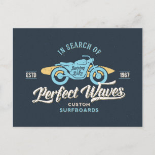 In Search Of Perfect Waves Poster Postcard