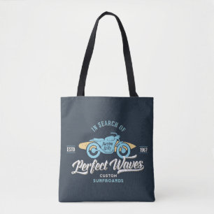In Search Of Perfect Waves Poster Tote Bag