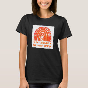 In September Family We Wear Orange Awareness Leuke T-Shirt