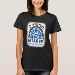 In September We Wear Blue Alopecia Areata Awarenes T-Shirt