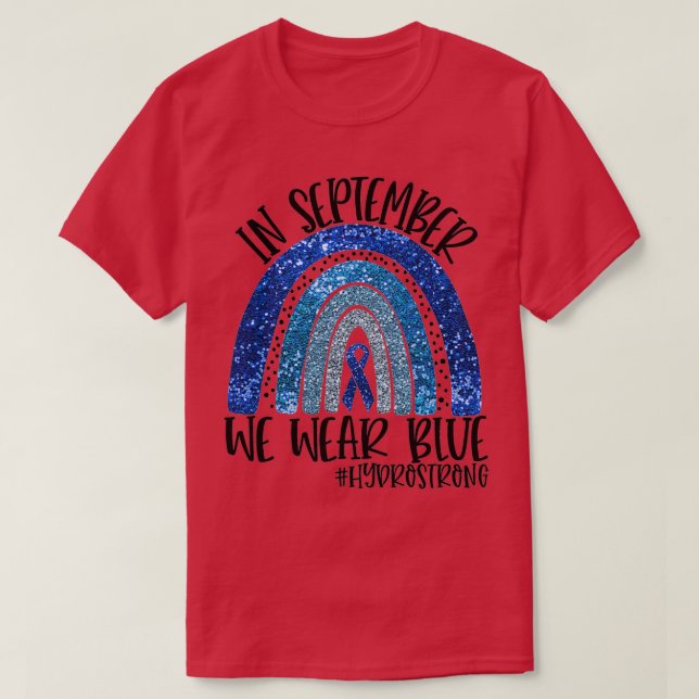 In September we wear blue hydrocephalus awareness  T-Shirt (Design Front)