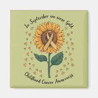 In September We Wear Gold Childhood Cancer Aware