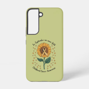 In September We Wear Gold Childhood Cancer Aware Samsung Galaxy Case