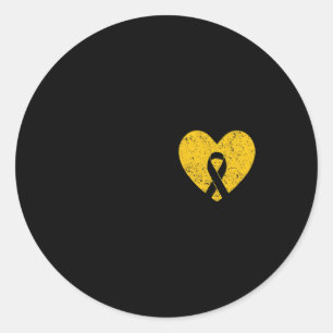 In September We Wear Gold Childhood Cancer Awarene Classic Round Sticker