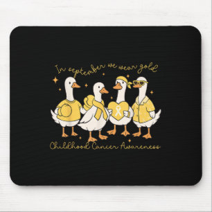 In September We Wear Gold Childhood Cancer Awarene Mouse Mat