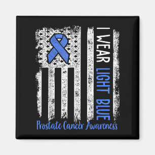 In September We Wear Light Blue Prostate Cancer Aw Magnet