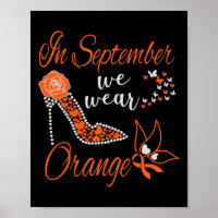 In September We Wear Orange Leukaemia Awareness Mo