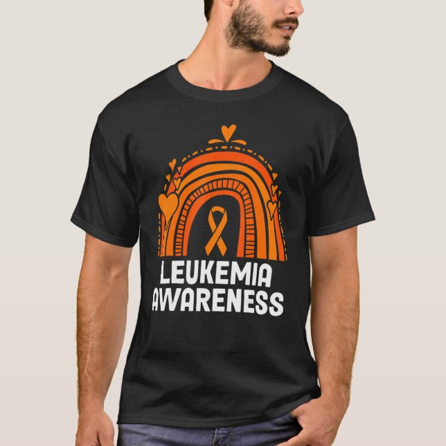 In September We Wear Orange Leukemia Awareness Mon T-Shirt (Front)