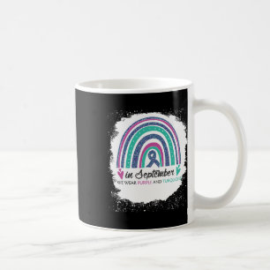 In September We Wear Purple And Teal Bleach Suicid Coffee Mug