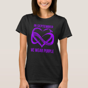In September We Wear Purple Domestic Violence Awar T-Shirt
