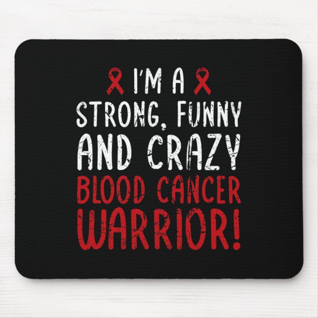In September We Wear Red Butterfly Blood Cancer Aw Mouse Mat (Front)