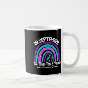 In September We Wear Teal &amp; Purple Rainbow Sui Coffee Mug