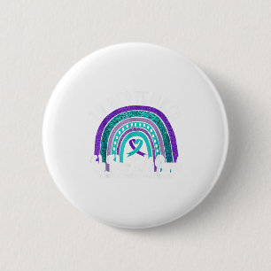 In September We Wear Teal &amp; Purple Suicide Pre 6 Cm Round Badge