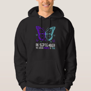 In September We Wear Teal And Purple Suicide Preve Hoodie