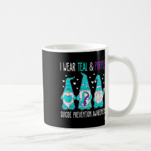 In September We Wear Teal Purple Ribbon Suicide Pr Coffee Mug