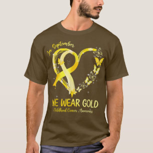 In September We Wear Yellow Butterfly Childhood Ca T-Shirt