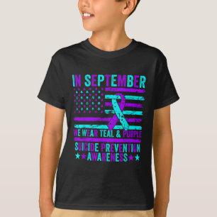 In September Wear Teal Purple Suicide Prevention A T-Shirt