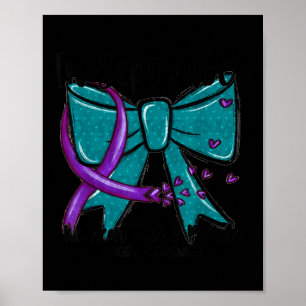 In September Wear Teal Purple Suicide Prevention B Poster