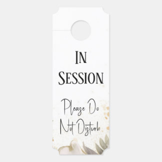 In Session Therapist Office Door Sign Hanger