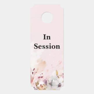 In Session Therapist Office Door Sign Hanger