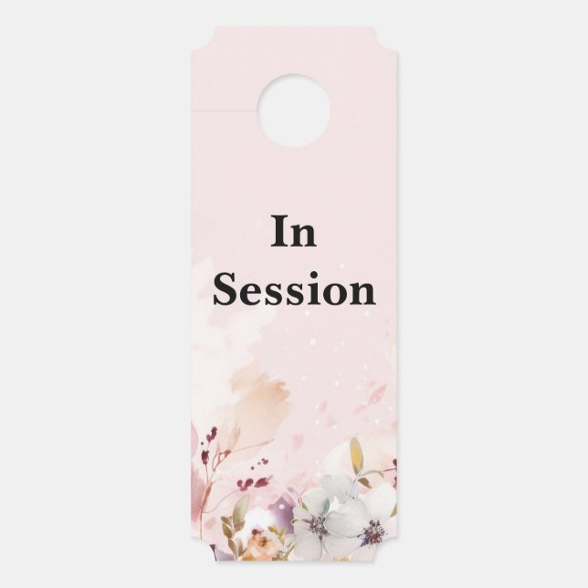 In Session Therapist Office Door Sign Hanger (Front)