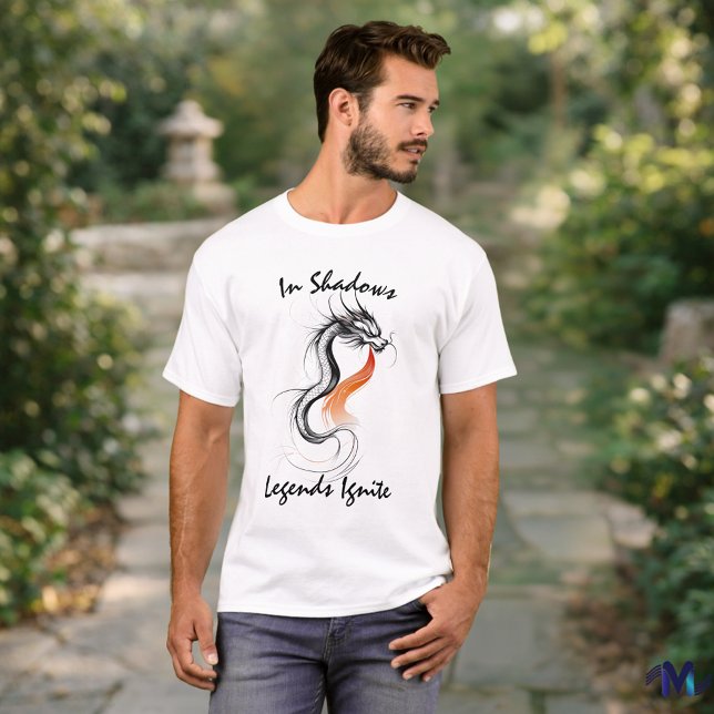 In Shadows, Legends Ignite - Mysterious Dragon T-Shirt (Creator Uploaded)