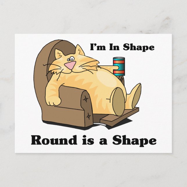 In shape cat postcard (Front)