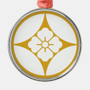 In Shippo flower angle Metal Tree Decoration