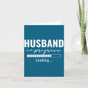 In Shirt Husband Progress Engaged Engagement Annou Card