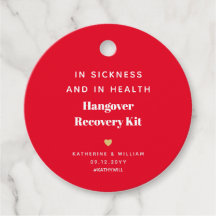 In Sickness and Health Hangover Recovery Kit Red