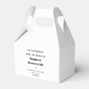 In Sickness and in Health Hangover Recovery Kit Favour Box