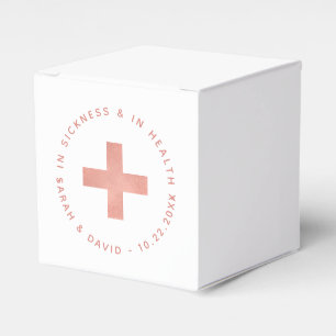 In Sickness and in Health Rose Gold Hangover Kit Favour Box