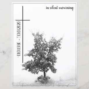 In silent mourning - tree on meadow 2.0