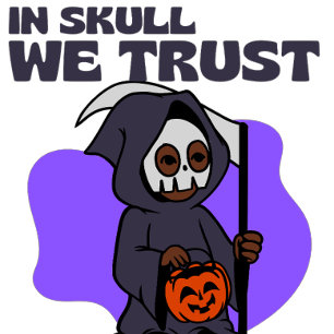 In Skull We Trust Halloween Design Hoodie