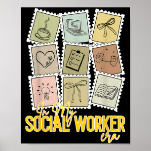 In social worker era vintage social graduation men poster