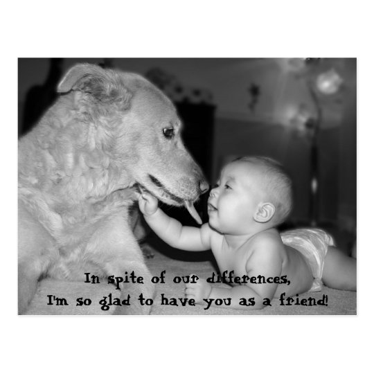 In spite of our differences,I'm so gl... Postcard